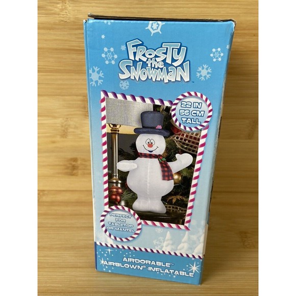 Gemmy Frosty the Snowman Indoor Inflatable Mantel Table Christmas 22” 2023 USB - Picture 2 of 6